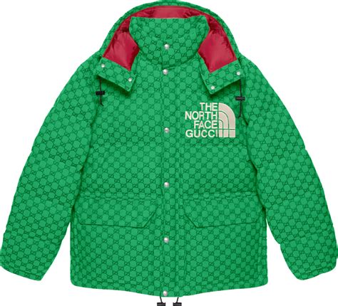 north face gucci winterjas groen|north face x gucci clothing.